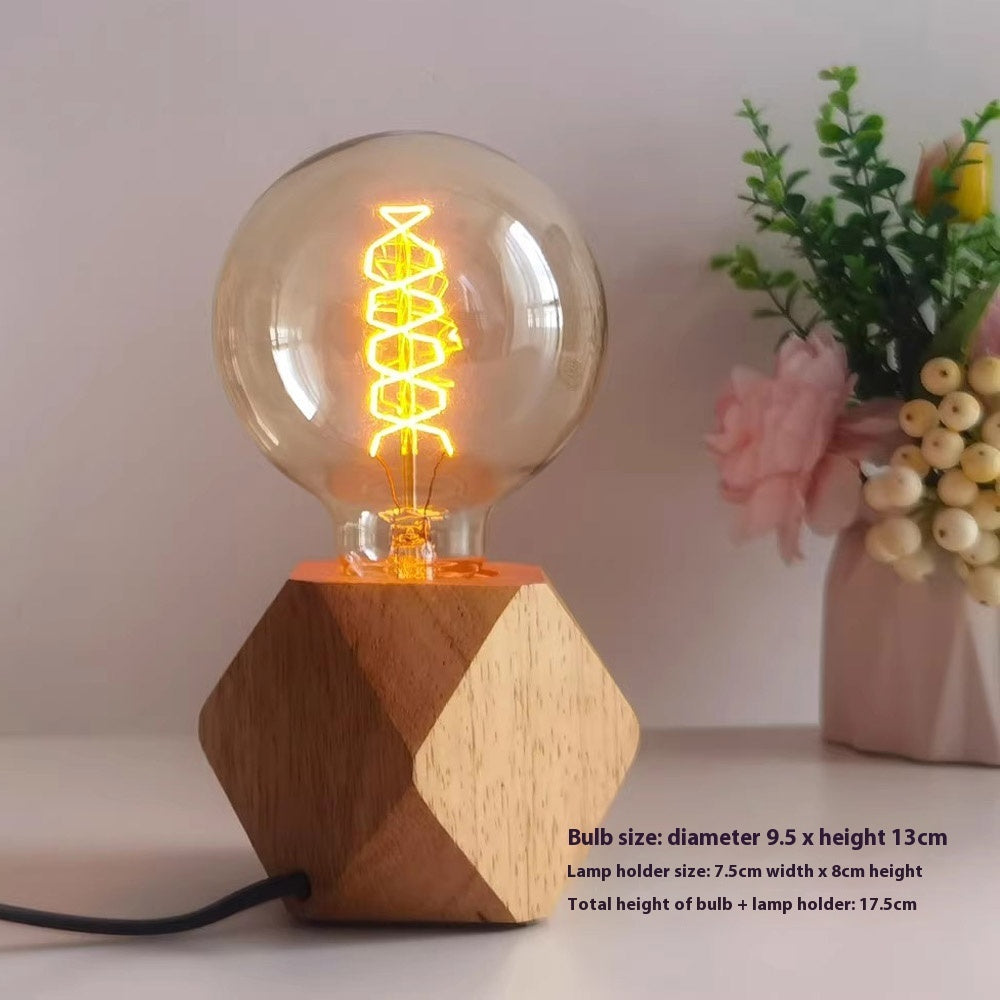 Lumina Caldă a Trecutului: Lampă Vintage cu Bec Edison.