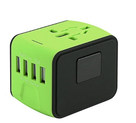 Adaptor de Călătorie Multi-Funcțional – Convertor Universal cu USB și AC, Compatibil cu Peste 170 de Țări ✈️