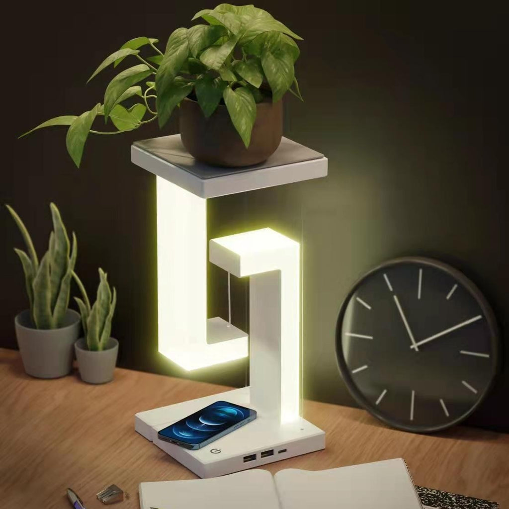 Lampă de birou multifuncțională / Veioză inteligentă cu încărcător wireless