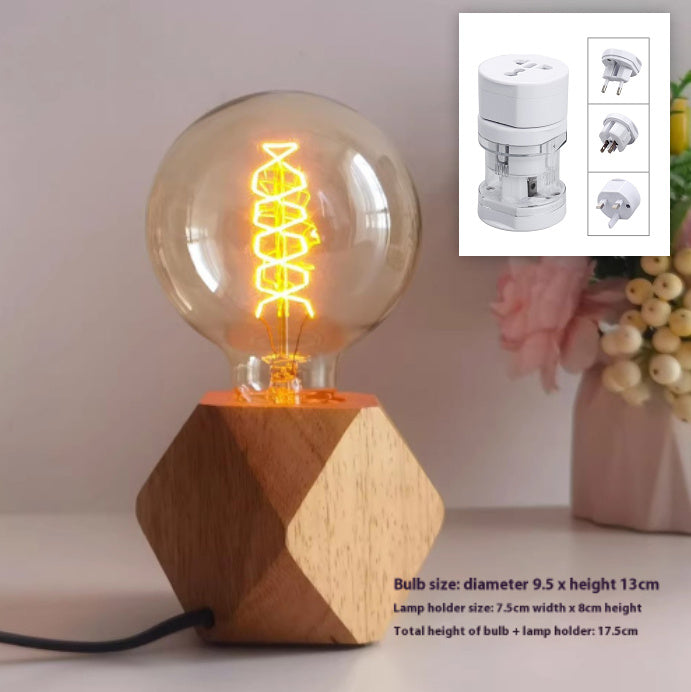 Lumina Caldă a Trecutului: Lampă Vintage cu Bec Edison.