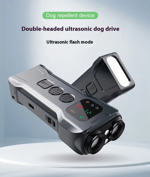 🐕 Soluția Completă: Dispozitiv 2-în-1 Anti-Lătrat și Dresaj cu Ultrasunete + Lanterna LED! 🛡️