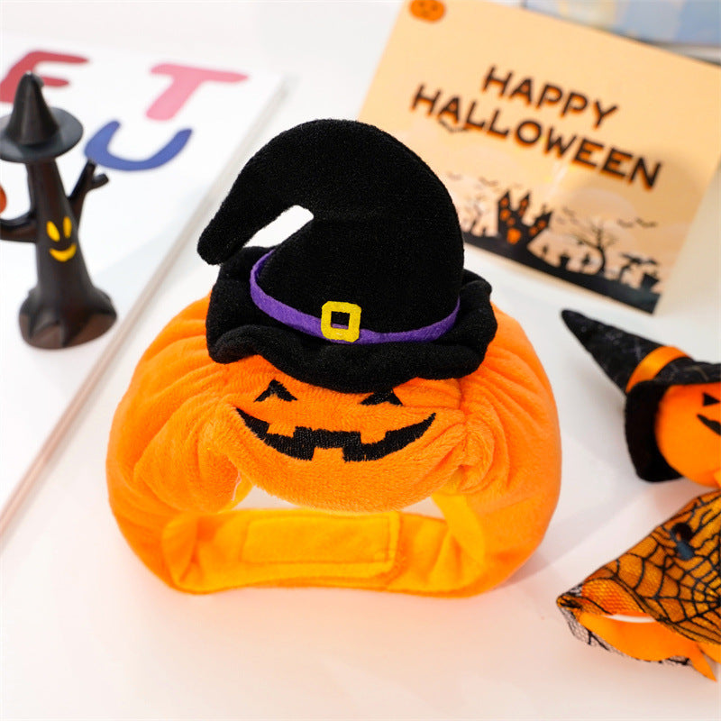 Costum Dovleac de Top! 🎃 Accesoriul de Halloween MUST-HAVE pentru Câini și Pisici! 🐾👻