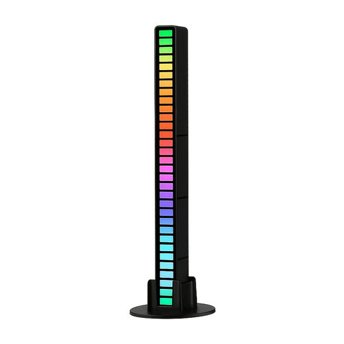 Bară LED RGB Ambientală, Activare pe Sunet, Reîncărcabilă USB, 32 LED, pentru Gaming, Mașină, Birou.