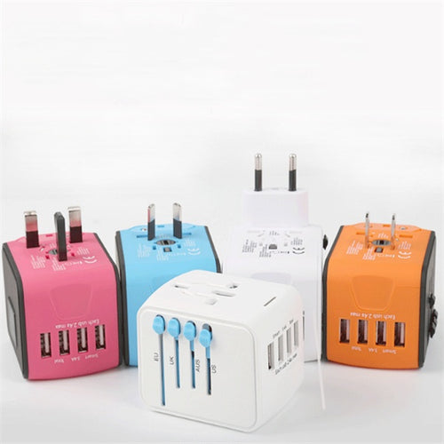 Adaptor de Călătorie Multi-Funcțional – Convertor Universal cu USB și AC, Compatibil cu Peste 170 de Țări ✈️