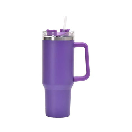 Cana Termos din Oțel Inoxidabil 40oz Bingba cu Pai – Izolație Perfectă Cald/Rece