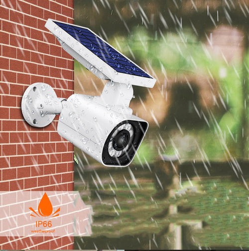Cameră de Supraveghere cu Încărcare Solară – LED, Detectare Mișcare și IP67 ☀️