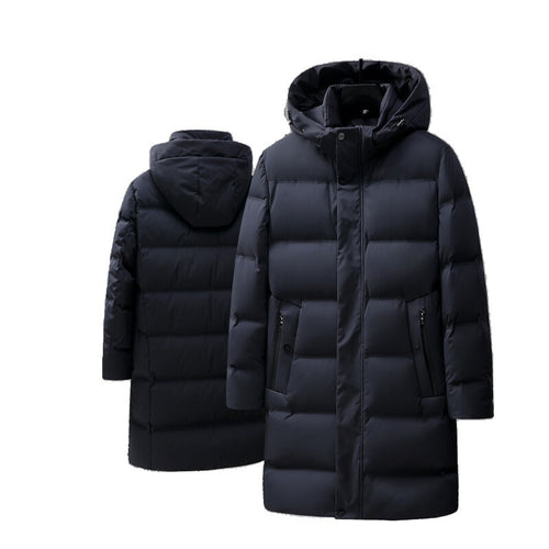 Jachetă Bărbați Mid-length cu Puf – Gros, Stil Casual, Poliester, Toamnă/Iarnă
