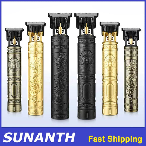 Trimmer Profesional XMSJ Fără Fir, Aparat de Tuns Contur, Reîncărcabil USB, Lame Oțel.