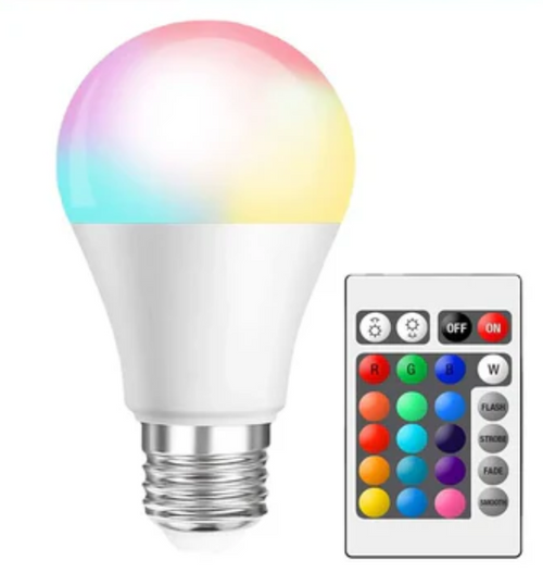 Bec LED RGB E27 Premium: 16 Culori, Dimmabil și Telecomandă 24 de Taste – Iluminat Inteligent pentru Atmosferă Perfectă! ✨
