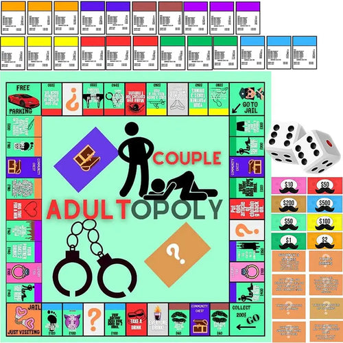 🔥 Joc de Cuplu Erotic 18+ – Adultopoly Carduri Intime pentru Serile Tale Pasionale 💋🃏