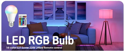 Bec LED RGB E27 Premium: 16 Culori, Dimmabil și Telecomandă 24 de Taste – Iluminat Inteligent pentru Atmosferă Perfectă! ✨