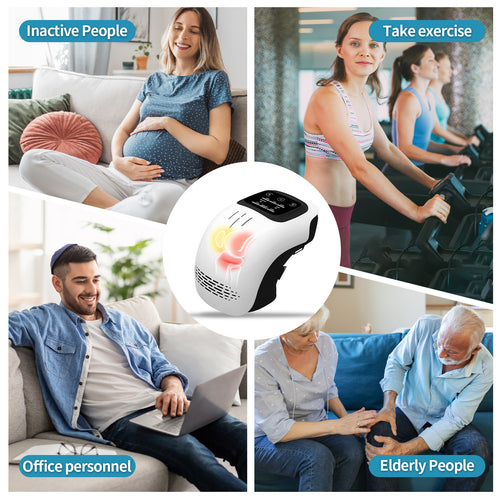 Masaj Electric Inteligent pentru Genunchi – Încălzire, Vibrații și Laser pentru Relaxare Totală ✨