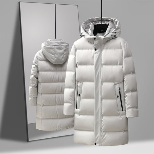 Jachetă Bărbați Mid-length cu Puf – Gros, Stil Casual, Poliester, Toamnă/Iarnă