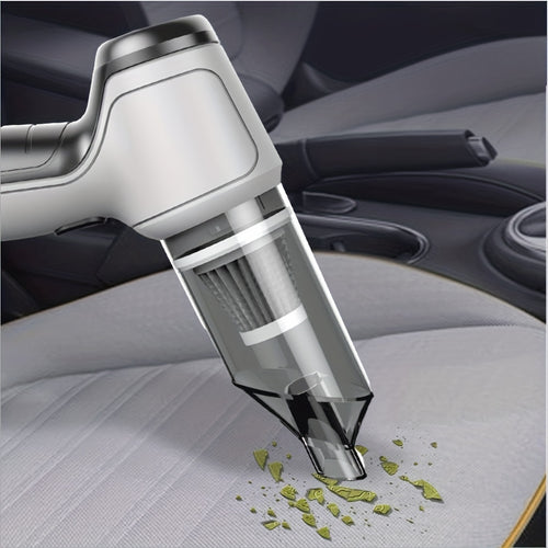 Aspirator de Mână Fără Fir, 13000Pa, 120W, 2 Viteze, USB, pentru Mașină, Casă, Birou, Tastatură