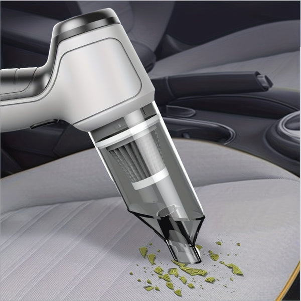 Aspirator de Mână Fără Fir, 13000Pa, 120W, 2 Viteze, USB, pentru Mașină, Casă, Birou, Tastatură