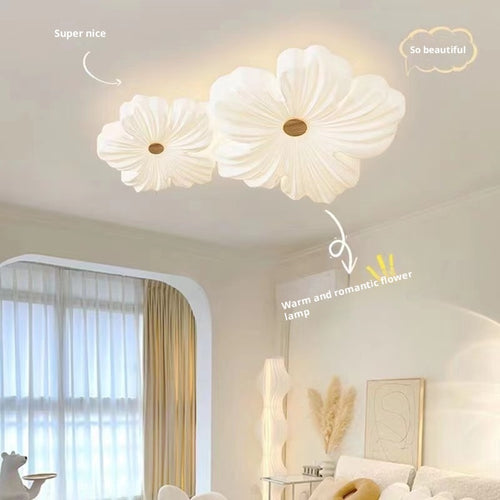 Plafonieră LED Modernă Design Floare, 70/110cm, 3 Culori de Lumină, pentru Living, Dormitor.