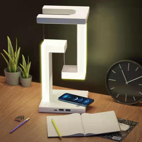Lampă de birou multifuncțională / Veioză inteligentă cu încărcător wireless